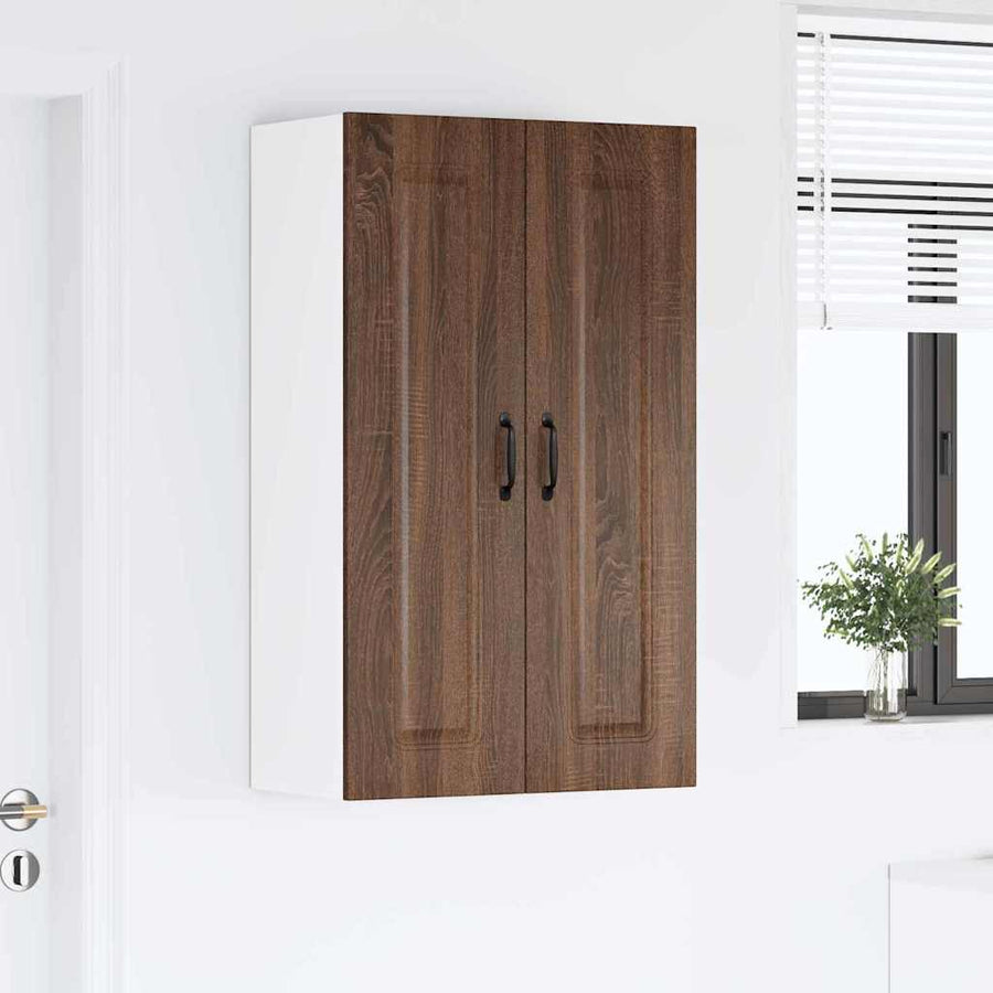 Keukenkast aan de muur met plank Bruin Eiken 60 x 31 x 100 cm