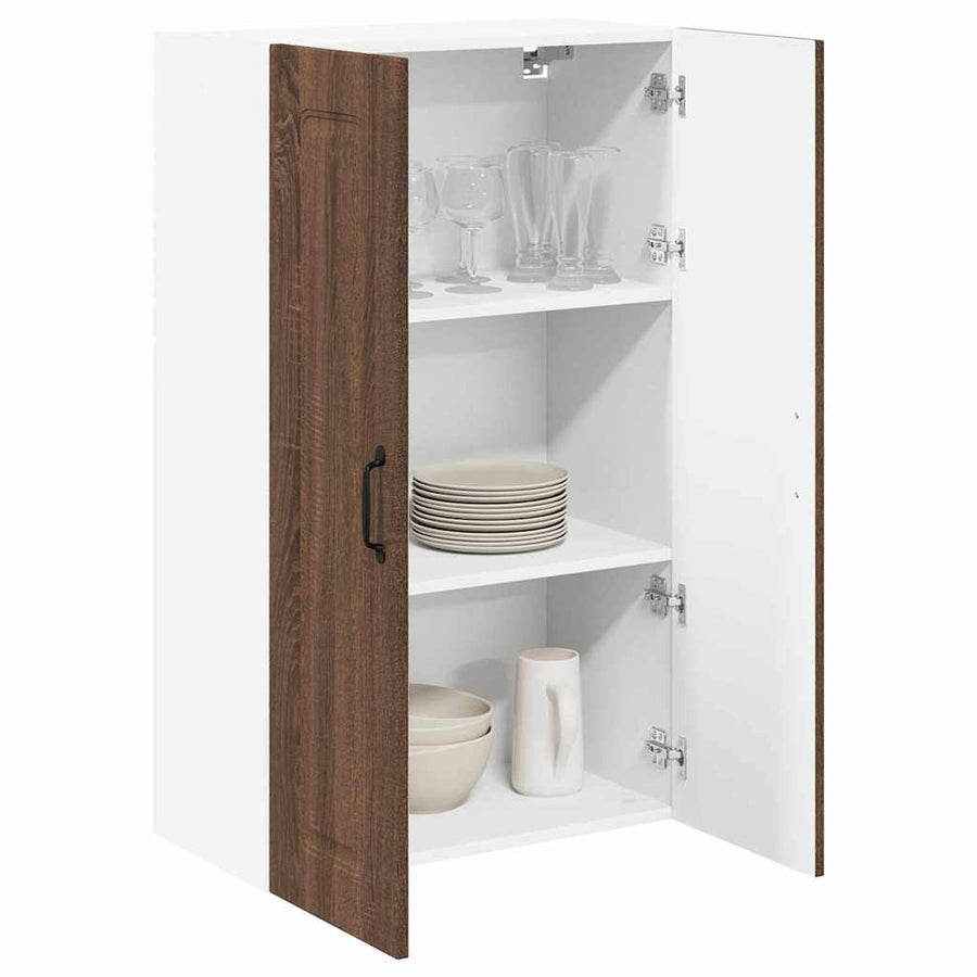 Keukenkast aan de muur met plank Bruin Eiken 60 x 31 x 100 cm