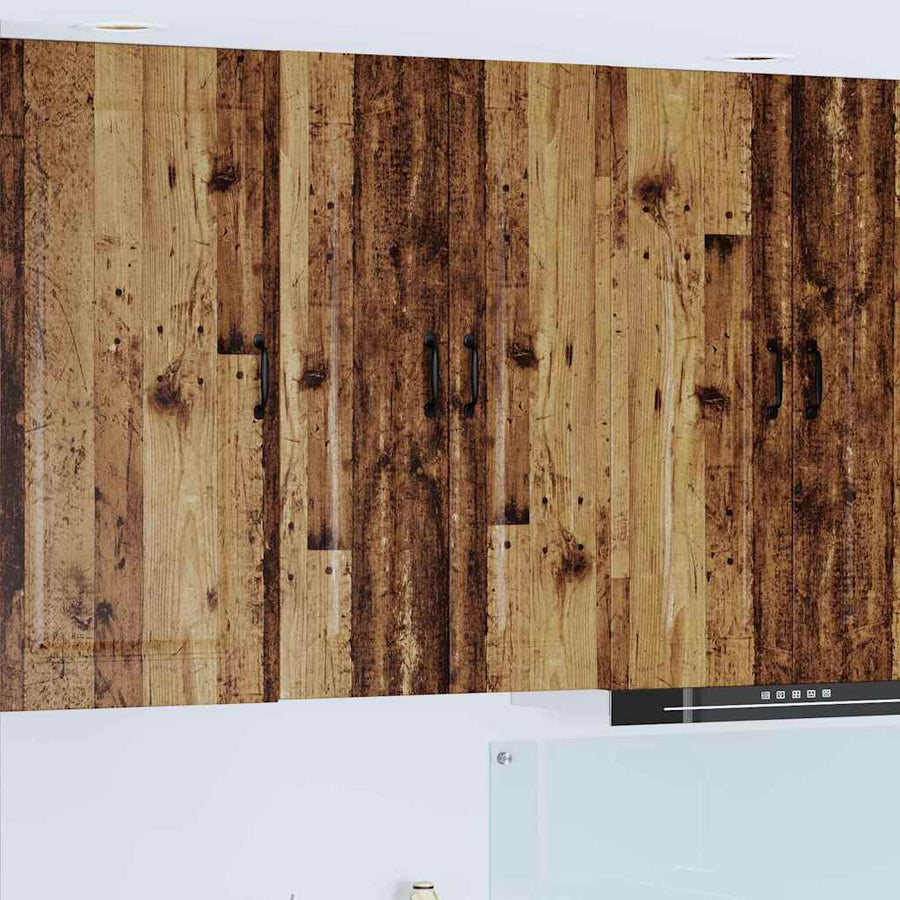Keukenkast aan de muur Oud Hout 60 x 31 x 100 cm Bewerkt hout