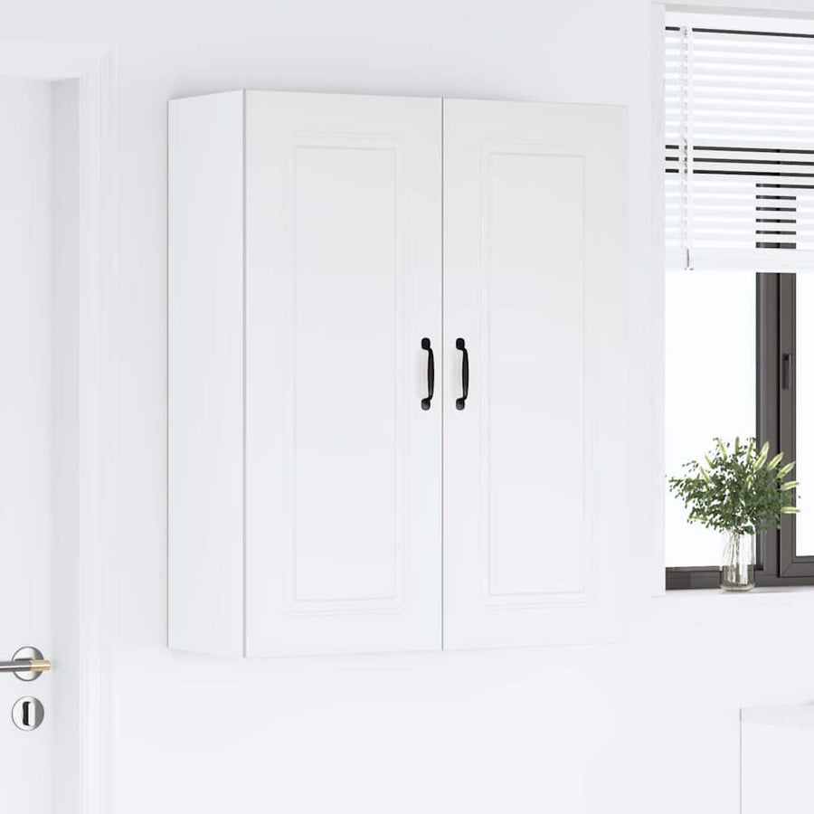 Keukenkast aan de muur Wit 80 x 31 x 100 cm Bewerkt hout