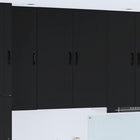 Keukenkast 80x31x100 cm bewerkt hout zwart