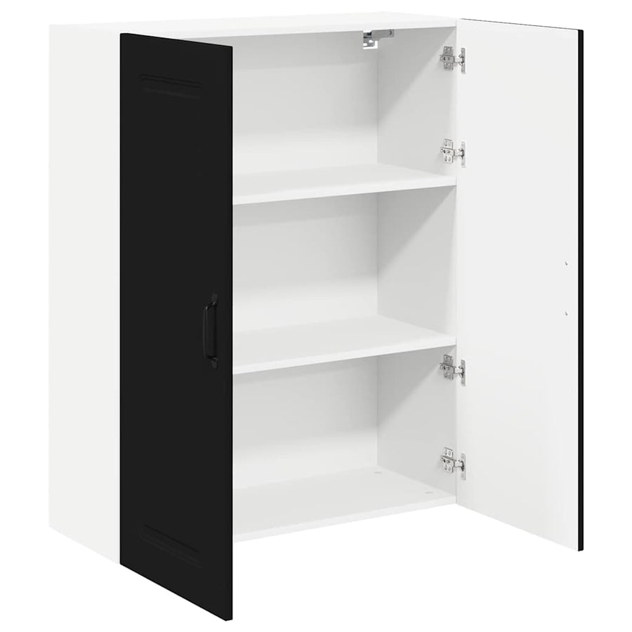Keukenkast aan de muur Zwart 80 x 31 x 100 cm Bewerkt hout