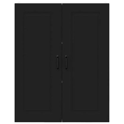 Keukenkast aan de muur Zwart 80 x 31 x 100 cm Bewerkt hout