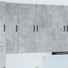 Keukenkast 80x31x100 cm beton grijs bewerkt hout