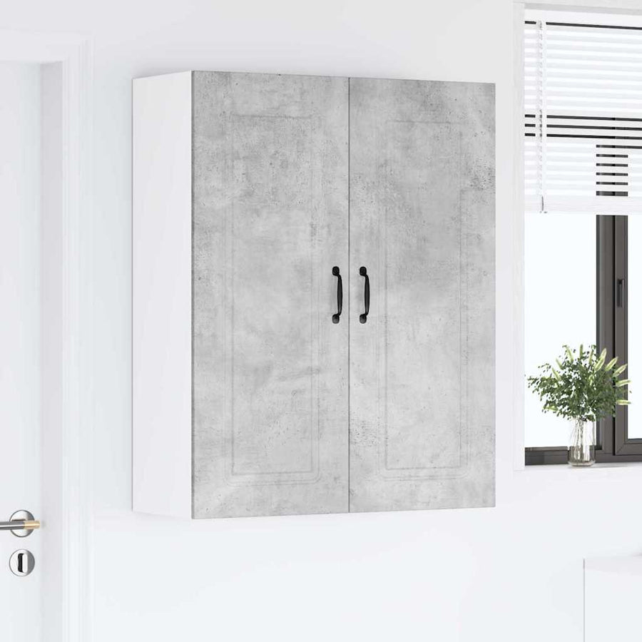 Keukenkast aan de muur met plank Beton Grijs 80 x 31 x 100 cm