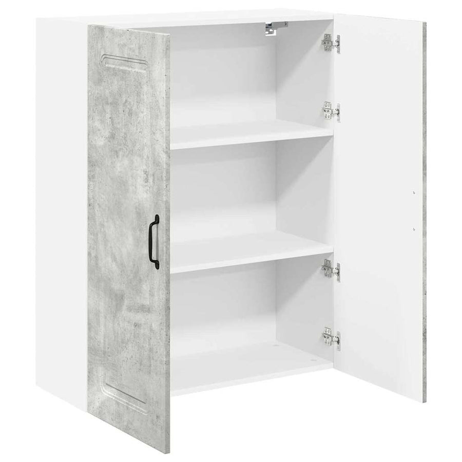 Keukenkast aan de muur met plank Beton Grijs 80 x 31 x 100 cm