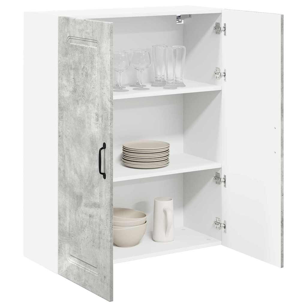 Keukenkast aan de muur met plank Beton Grijs 80 x 31 x 100 cm