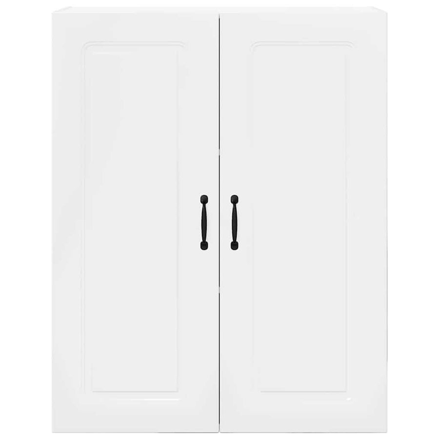 Keukenkast aan de muur met plank Hoogglans wit 80 x 31 x 100 cm