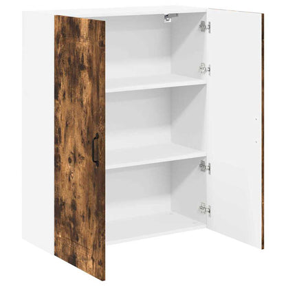 Keukenkast aan de muur met plank Gerookt eiken 80 x 31 x 100 cm