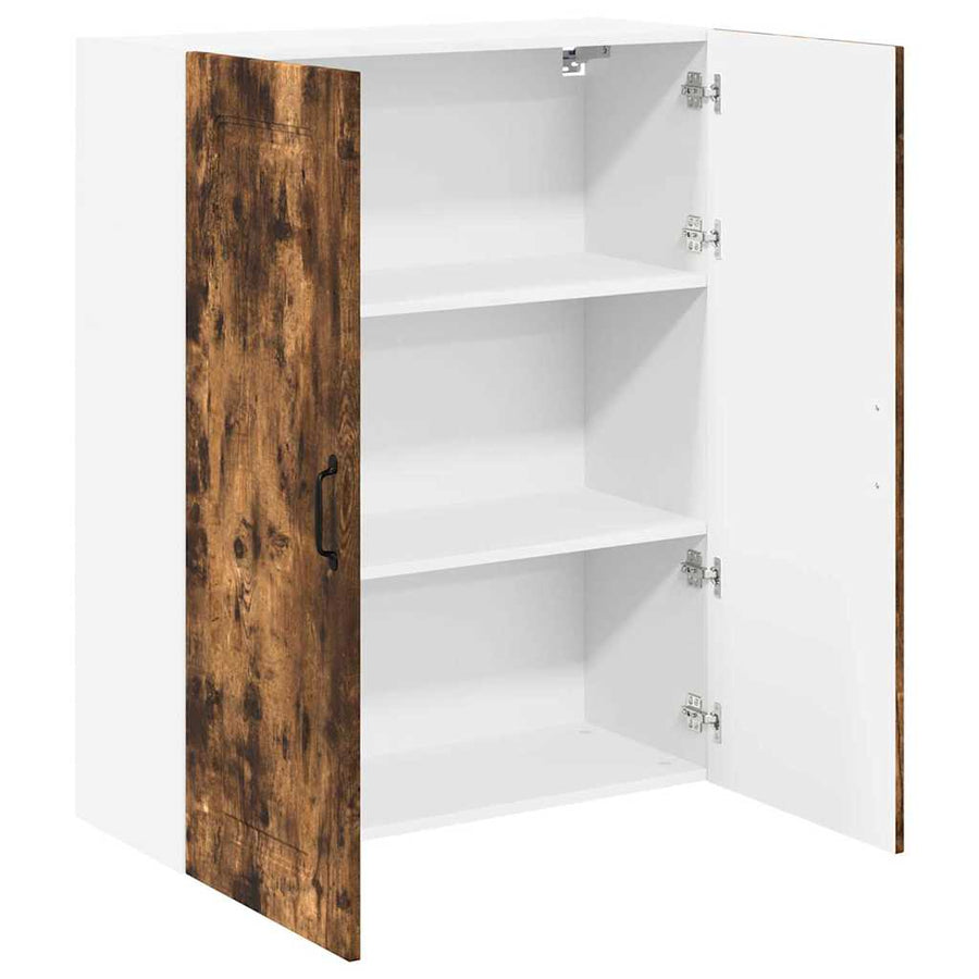 Keukenkast aan de muur met plank Gerookt eiken 80 x 31 x 100 cm