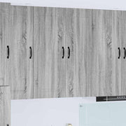 Keukenkast 80x31x100 cm grijs sonoma bewerkt hout