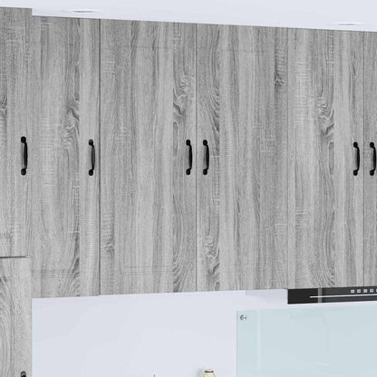 Keukenkast aan de muur met plank Grijs Sonoma 80 x 31 x 100 cm