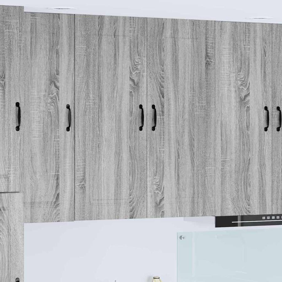 Keukenkast aan de muur met plank Grijs Sonoma 80 x 31 x 100 cm