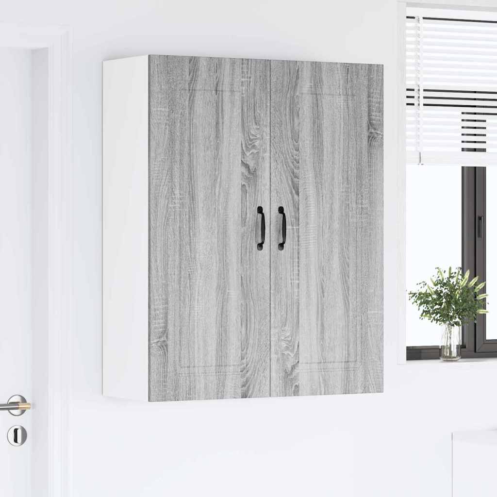 Keukenkast aan de muur met plank Grijs Sonoma 80 x 31 x 100 cm
