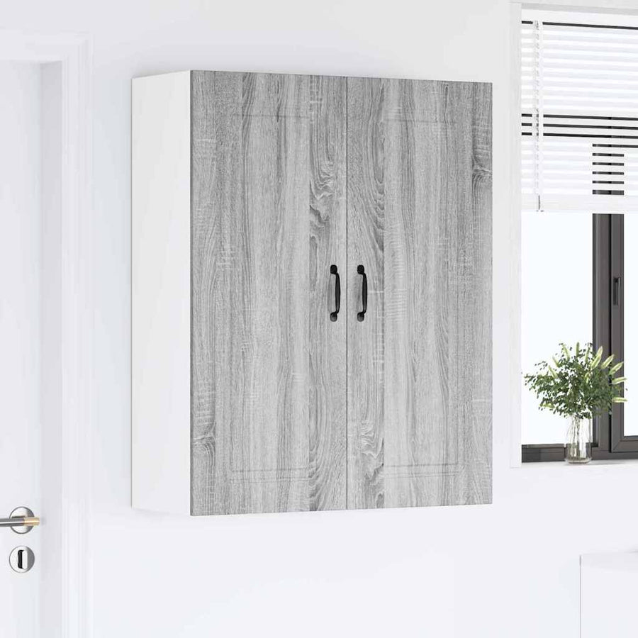 Keukenkast aan de muur met plank Grijs Sonoma 80 x 31 x 100 cm