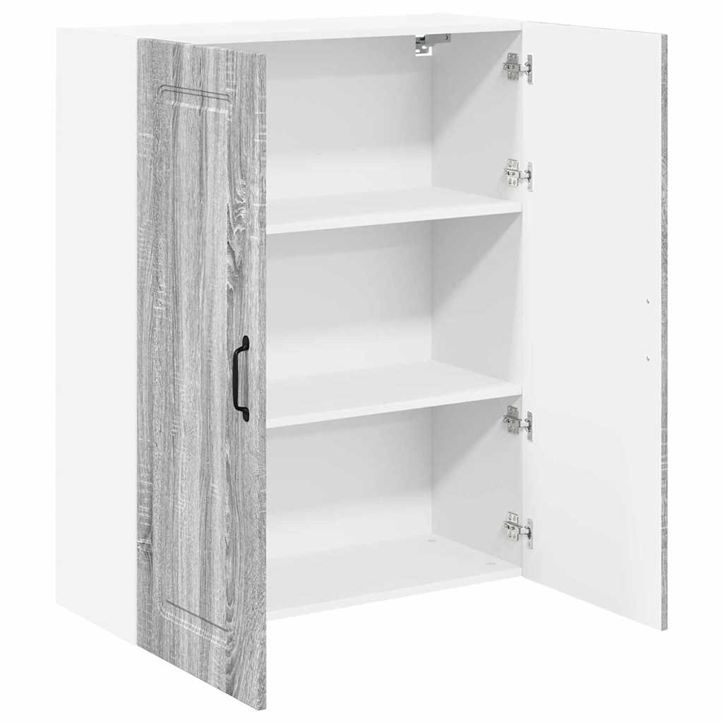 Keukenkast aan de muur met plank Grijs Sonoma 80 x 31 x 100 cm