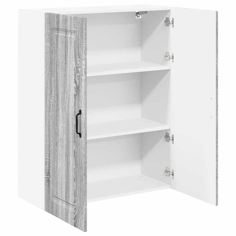 Keukenkast aan de muur met plank Grijs Sonoma 80 x 31 x 100 cm