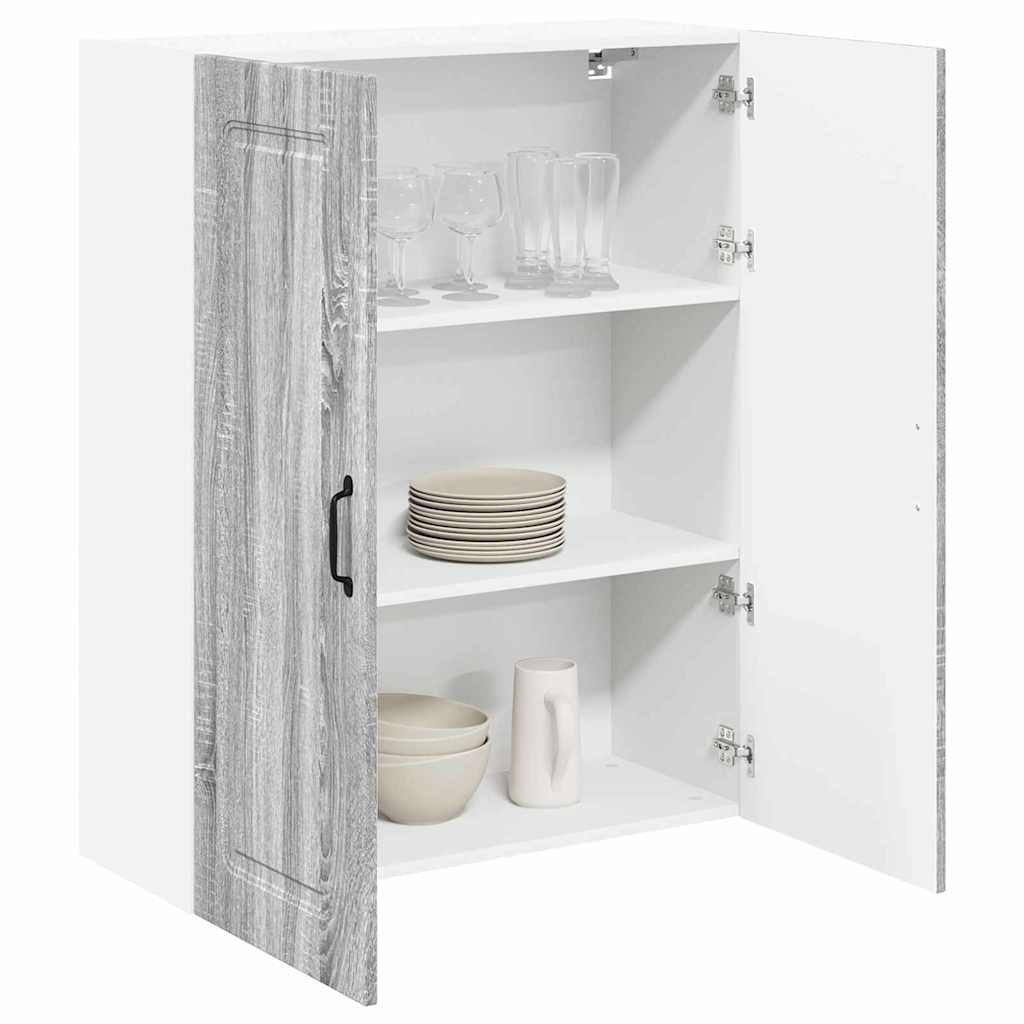 Keukenkast aan de muur met plank Grijs Sonoma 80 x 31 x 100 cm