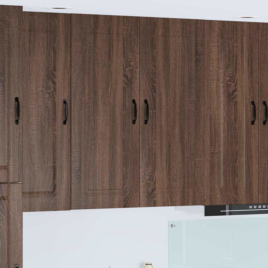 Keukenkast aan de muur met plank Bruin Eiken 80 x 31 x 100 cm