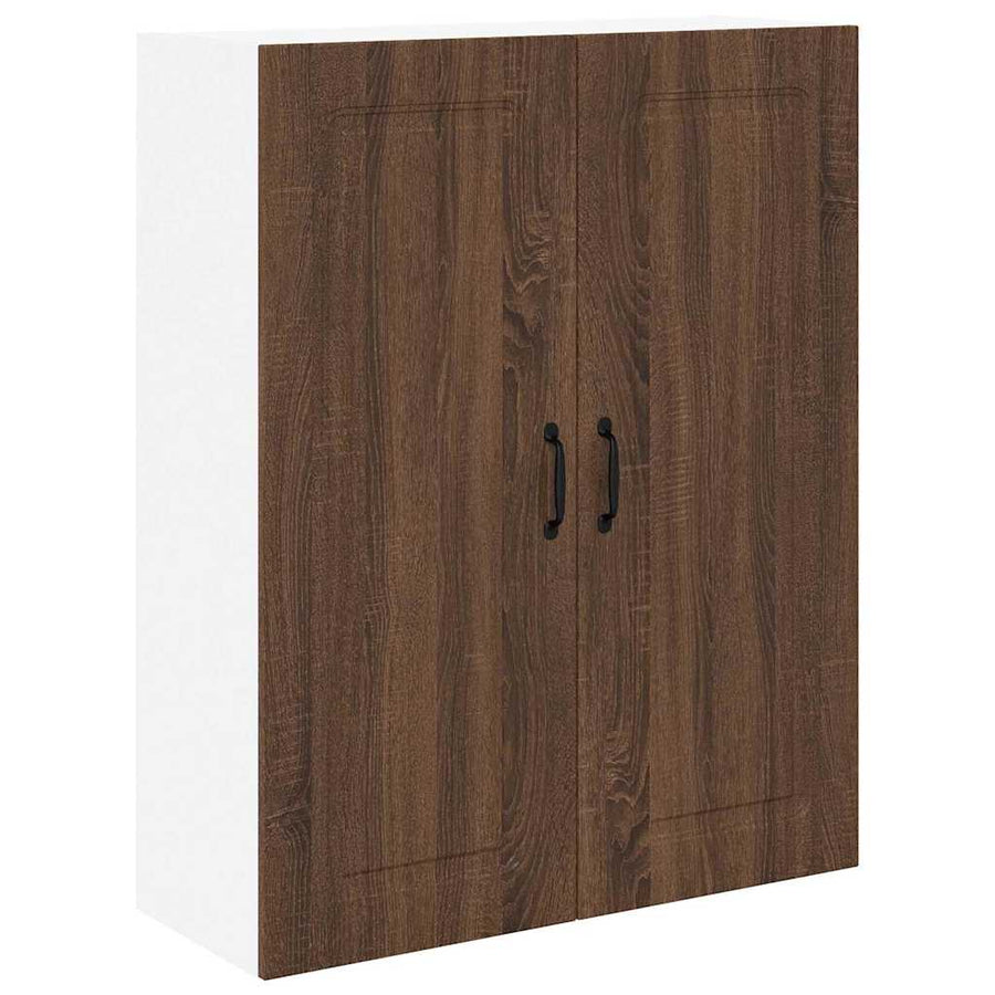 Keukenkast aan de muur met plank Bruin Eiken 80 x 31 x 100 cm