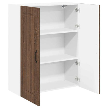 Keukenkast aan de muur met plank Bruin Eiken 80 x 31 x 100 cm