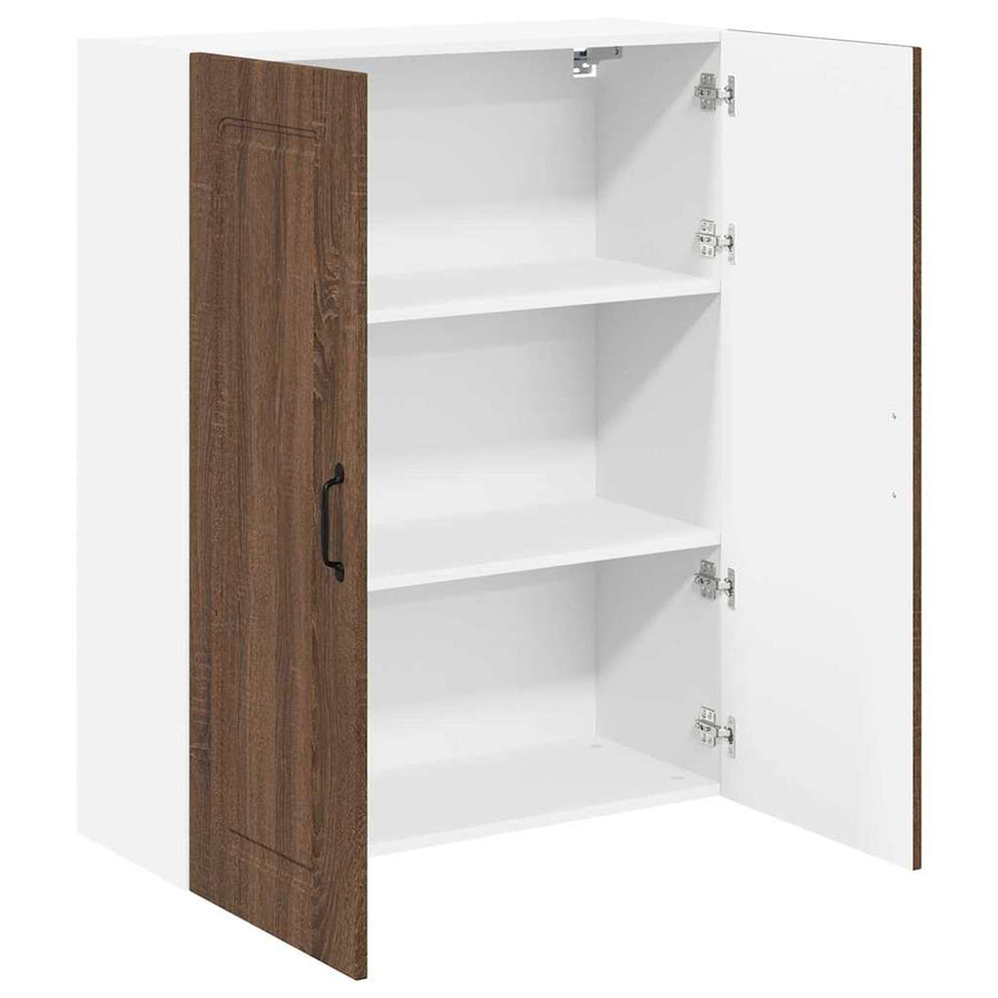 Keukenkast aan de muur met plank Bruin Eiken 80 x 31 x 100 cm