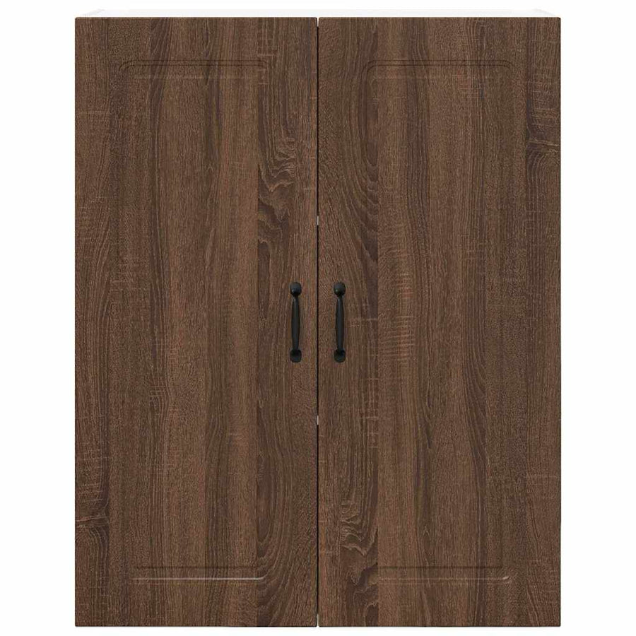 Keukenkast aan de muur met plank Bruin Eiken 80 x 31 x 100 cm