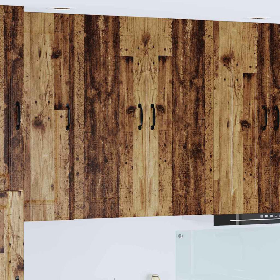 Keukenkast aan de muur Oud Hout 80 x 31 x 100 cm Bewerkt hout