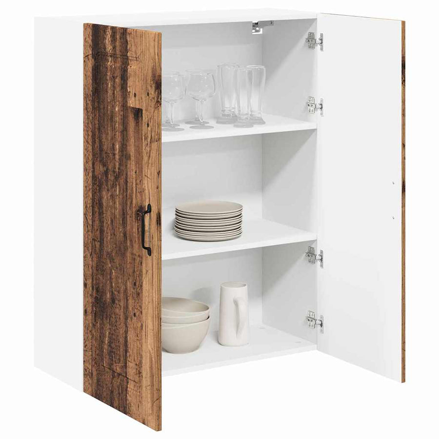 Keukenkast aan de muur Oud Hout 80 x 31 x 100 cm Bewerkt hout