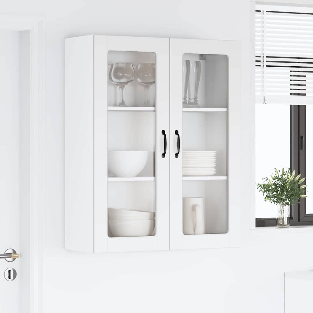 Keukenkast aan de muur Wit 80 x 31 x 100 cm Bewerkt hout
