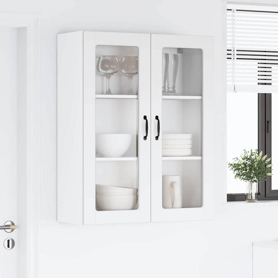 Keukenkast aan de muur Wit 80 x 31 x 100 cm Bewerkt hout