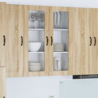 Keukenkast 80x31x100 cm Sonoma eiken bewerkt hout