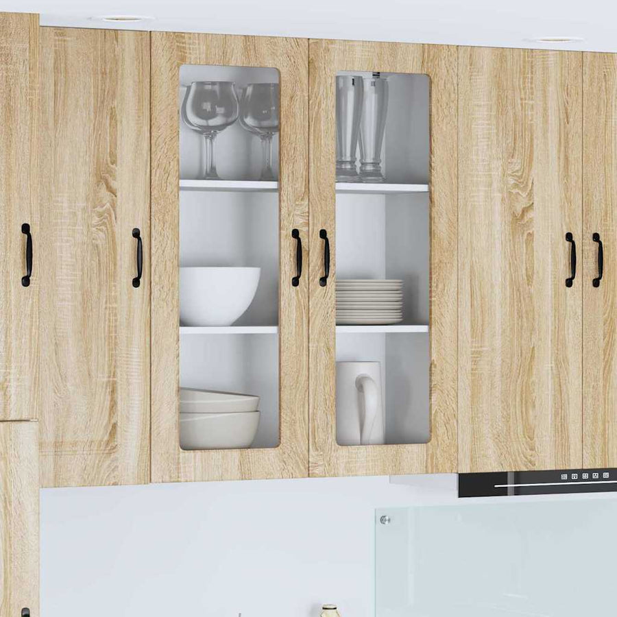 Keukenkast aan de muur met plank Sonoma Eiken 80 x 31 x 100 cm