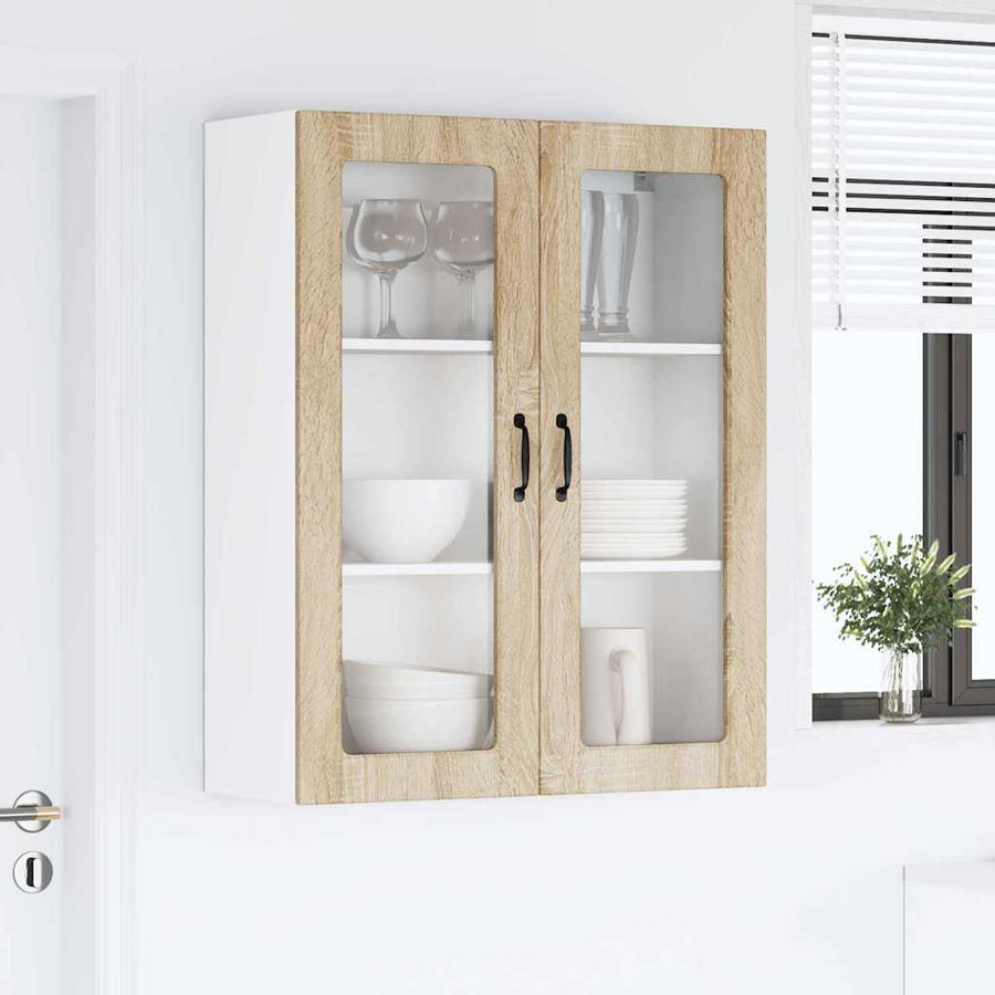 Keukenkast aan de muur met plank Sonoma Eiken 80 x 31 x 100 cm