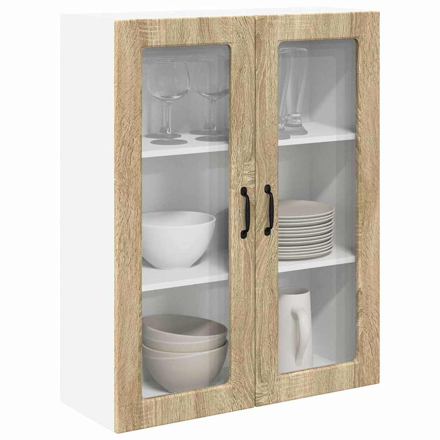 Keukenkast aan de muur met plank Sonoma Eiken 80 x 31 x 100 cm