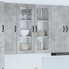 Keukenkast 80x31x100 cm beton grijs bewerkt hout