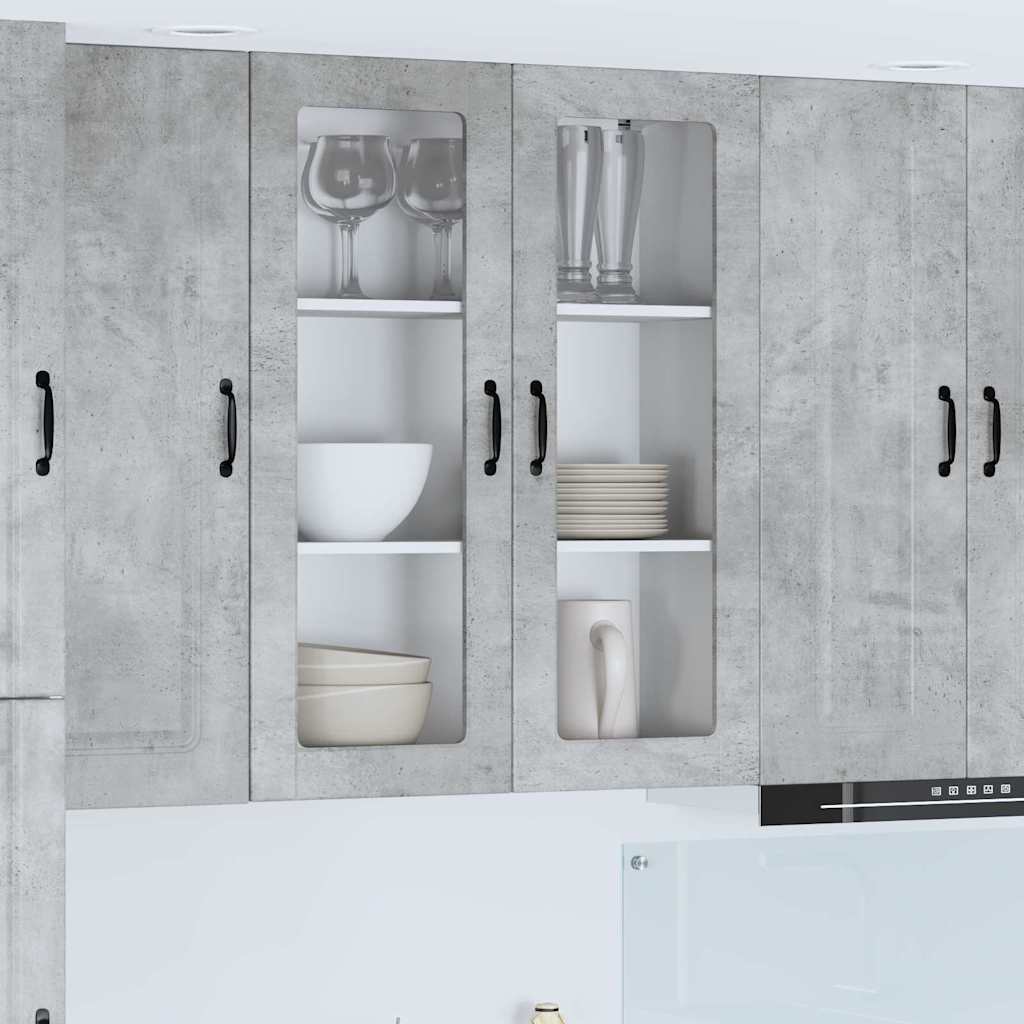 Keukenkast aan de muur met plank Beton Grijs 80 x 31 x 100 cm