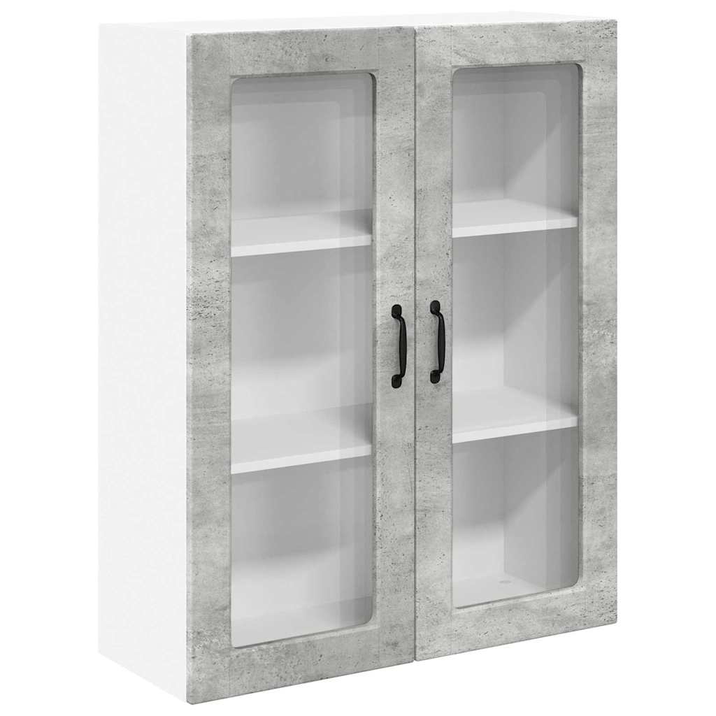 Keukenkast aan de muur met plank Beton Grijs 80 x 31 x 100 cm
