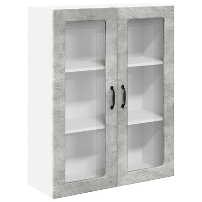 Keukenkast aan de muur met plank Beton Grijs 80 x 31 x 100 cm