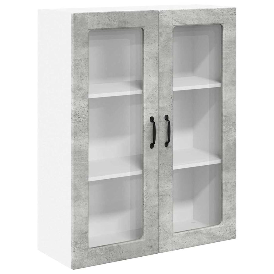 Keukenkast aan de muur met plank Beton Grijs 80 x 31 x 100 cm