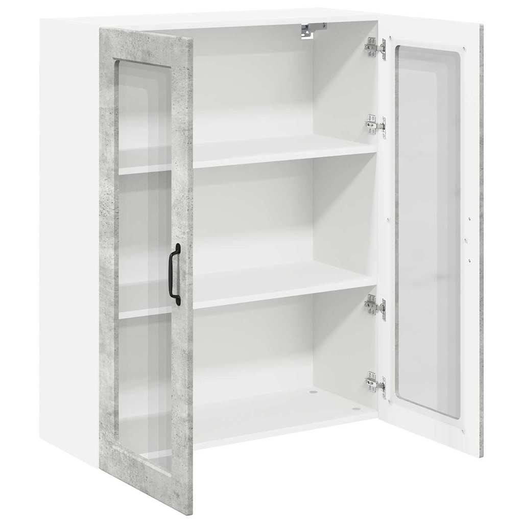 Keukenkast aan de muur met plank Beton Grijs 80 x 31 x 100 cm