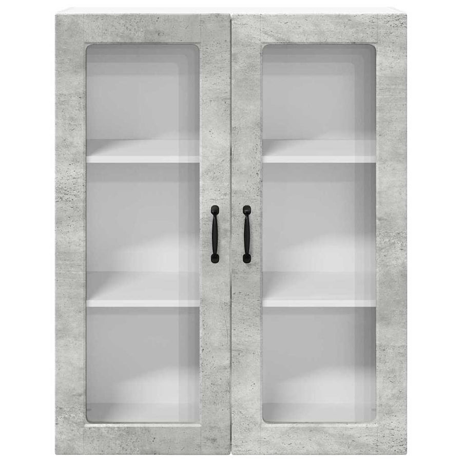 Keukenkast aan de muur met plank Beton Grijs 80 x 31 x 100 cm