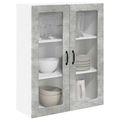 Keukenkast aan de muur met plank Beton Grijs 80 x 31 x 100 cm