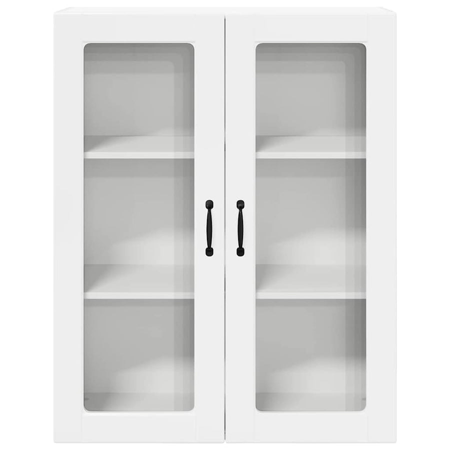 Keukenkast aan de muur met plank Hoogglans wit 80 x 31 x 100 cm