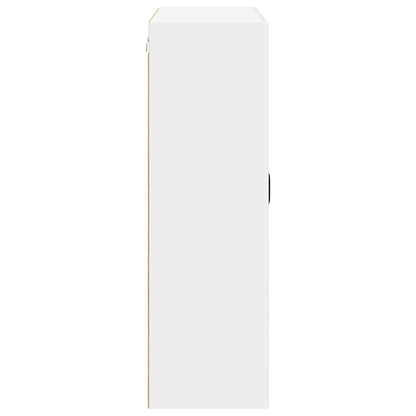 Keukenkast aan de muur met plank Hoogglans wit 80 x 31 x 100 cm