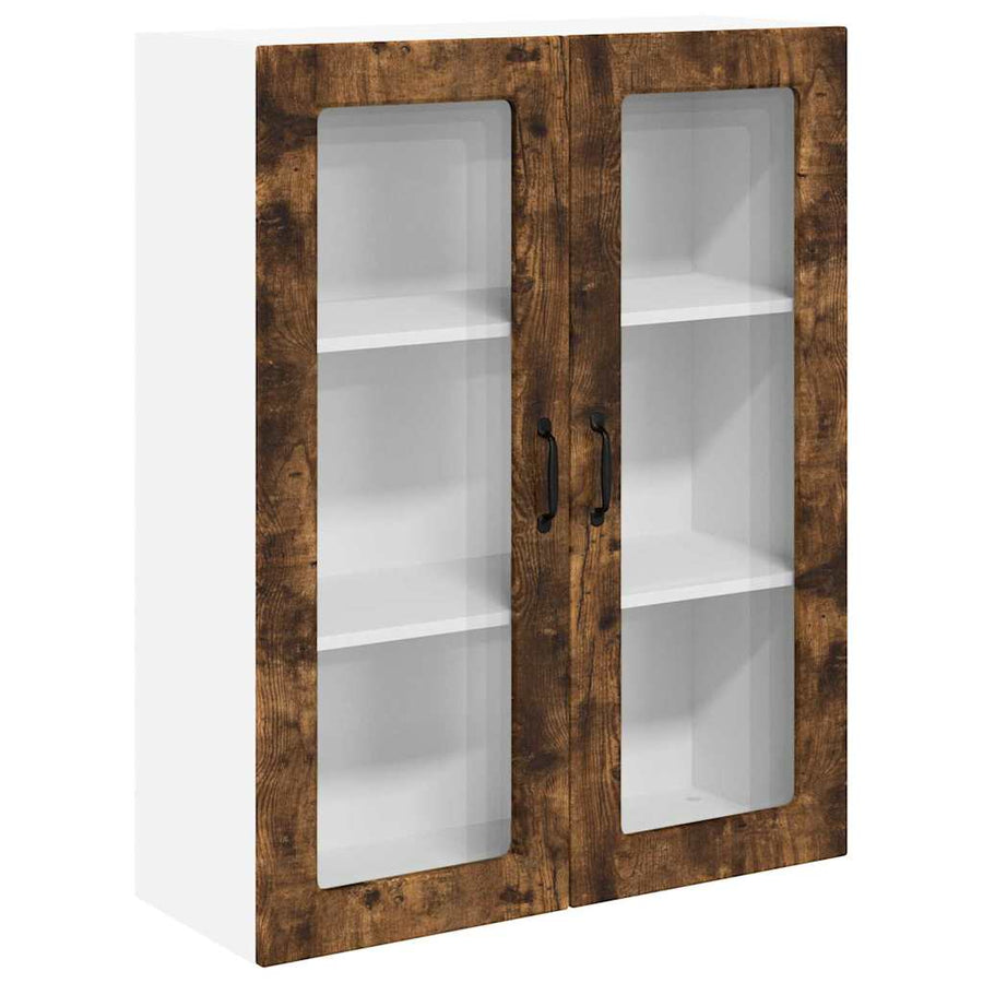 Keukenkast aan de muur met plank Gerookt eiken 80 x 31 x 100 cm