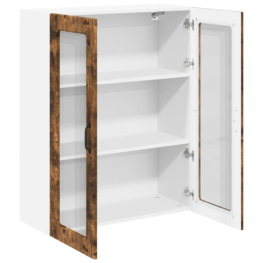 Keukenkast aan de muur met plank Gerookt eiken 80 x 31 x 100 cm