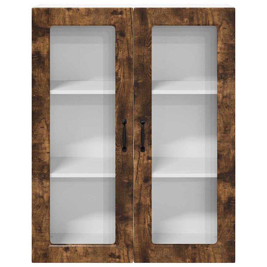 Keukenkast aan de muur met plank Gerookt eiken 80 x 31 x 100 cm