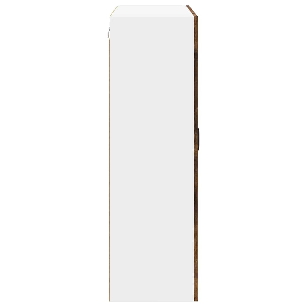 Keukenkast aan de muur met plank Gerookt eiken 80 x 31 x 100 cm