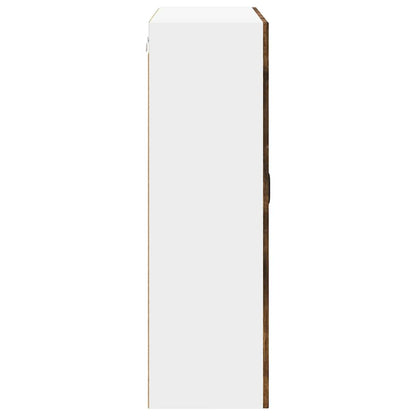 Keukenkast aan de muur met plank Gerookt eiken 80 x 31 x 100 cm